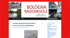Desktop Screenshot of bolognaragionevole.org