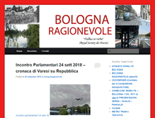 Tablet Screenshot of bolognaragionevole.org